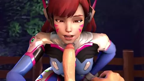 D.Va Blowjob Teasing - Rule 34 Video - Secaz