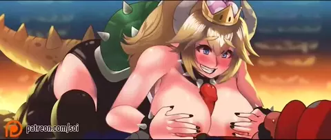 Bowsette Mario Between Tits - Soi