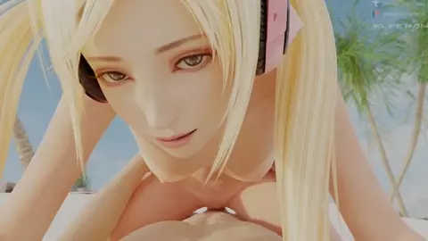 Lucky Chloe Beach Cock Riding - Elferan