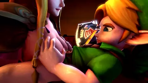 Zelda and Young Link Titjob - Sakuraleaf