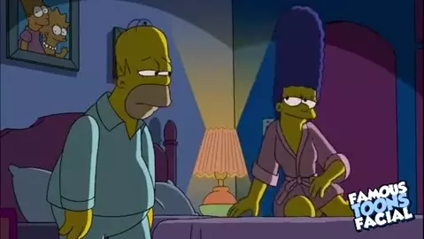 Homer and Marge fucking in the Night - FamousToonsFacial