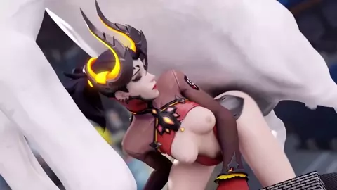 Devil mercy fucked by big horse dick