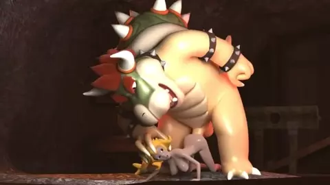 Bowser fucks peach like a life onahole