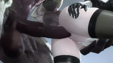 2B and Hellknight - Nier Automata