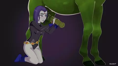 Raven X Beast Boy (Horse) - skuddbutt