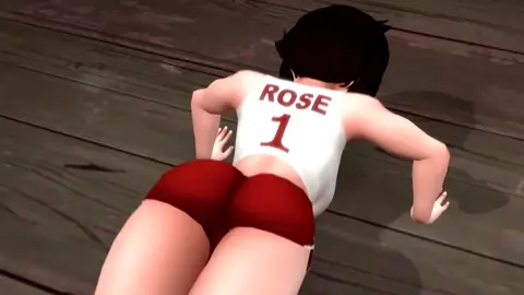 RUBY ROSE DOES PUSH-UPS RWBY