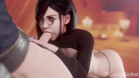 Short Haired Tifa Blowjob