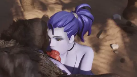 Widowmaker Sucking Werewolf Cock [Rekin]