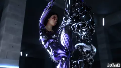 Alita standing split fuck