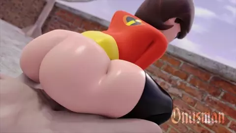 Helen Parr riding (The Incredibles)