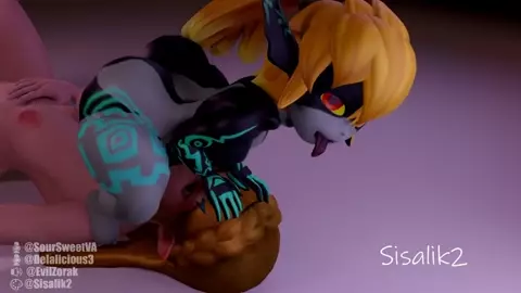 [Futa on Female] Midna Face Fucks Zelda