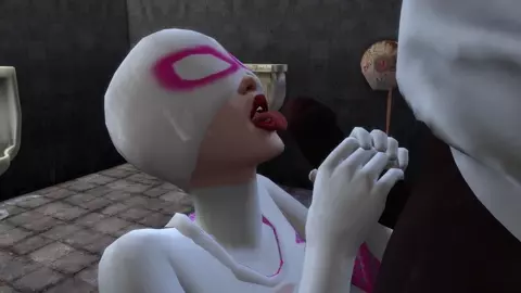 Gwen Stacy Fucks Big Black Cock (Sims 4)