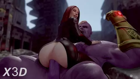 Black Widow Is Thanos Toy Now [Clothes][4K][X3D]