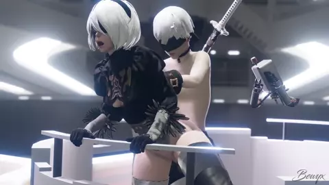 Yorha 2B Against The Elevator [Bewyx]