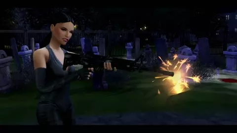 Sims 4 Alice and Rain are hired to kill Zombies by Romero (Resident Evil/ Vtmb)