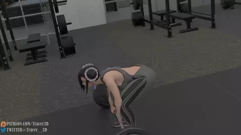 Tifa in the gym 4K 60 FPS