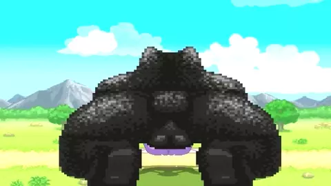 MUGEN - Giant MrBear Impregs MienshaoF