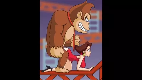 Donkey Kong pounds Pauline [loop w/ sound]