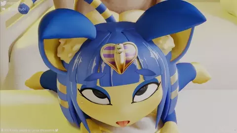 [Animal Crossing] Ankha Surprised [4K] [with sound]