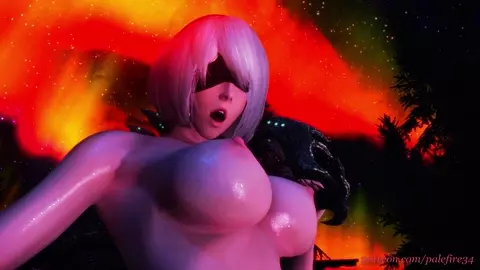 Under the burning sky - 2B extra scenes