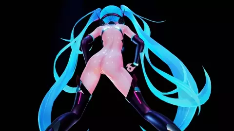 Miku Ass Bomb! (Oiled) 初音ミク