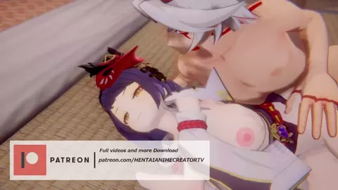 Kujou Sara x Arataki Itto Genshin Impact 3D HENTAI Shortver [HENTAIANIMECREATORTV]