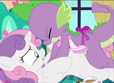 Spike and Sweetie Belle [sfan and tricksta]