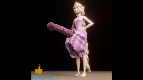 [Boldfinger42] Rapunzel with Horsecock getting hard