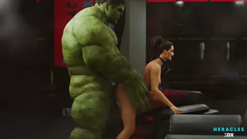 Hulk And She-Hulk Having Fun