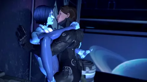 Zofia And Cortana Kiss [Bulgemeister]