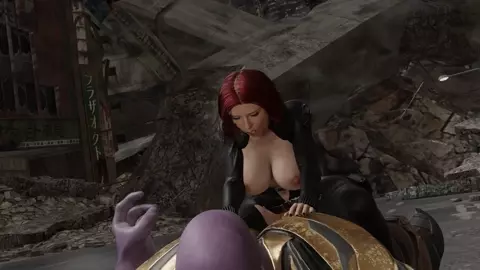 Black Widow and Thanos (Extended ver.)