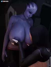 Liara x Miranda Boob Inspection