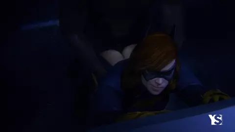 Batgirl gets a surprise attack from behind from local Gotham thug. [Youngiesed]