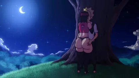 Sarada and Boruto in the Night [d-art]