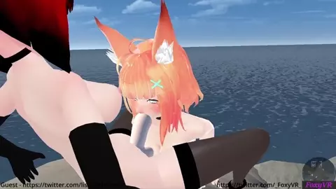 Two Futa Fox Girls having fun - Vrchat Part 1