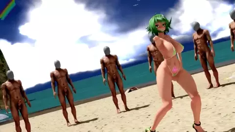 Gumi Beach Gangbang Netorare (MMDRandom31)