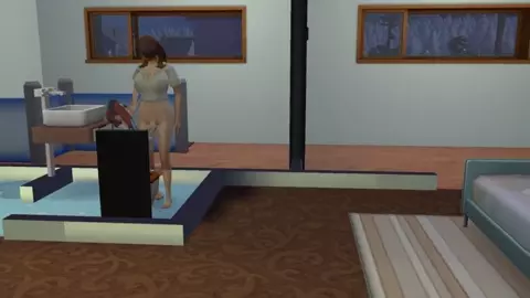 Futanari girl on girl (The Sims)