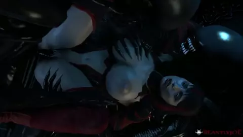 Skarlet alien gangbang