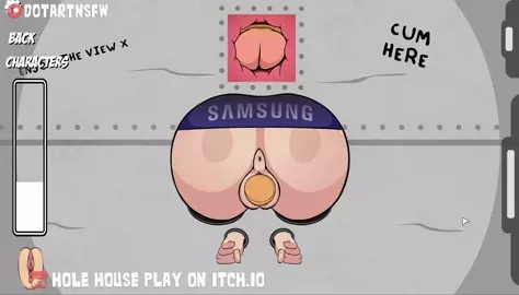 (Hole House Game) Samsung Sam Stuck In Wall