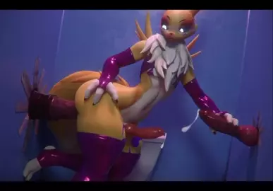 Renamon in Bathroom