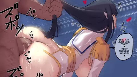 Satsuki Kiryuin gets her ass fucked (Short Comic Dub)