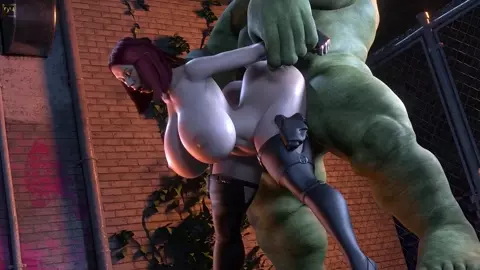 Black Widow and Hulk