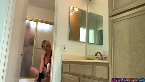 STEPSON DRILLS HIS STEPMOTHER WHILE DAD IS IN THE SHOWER