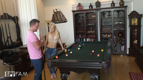 To Score In My Stepmother's "billiard" Hole